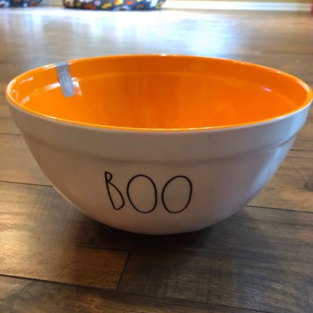 Rae Dunn Halloween large boo Melamine mixing bowl - Picture 1 of 1